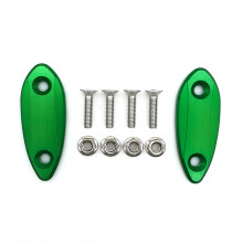 Rearview Mirror Block Off Plates Decorative Cover Mirror Hole Cap for ZX25R ZX6R Green