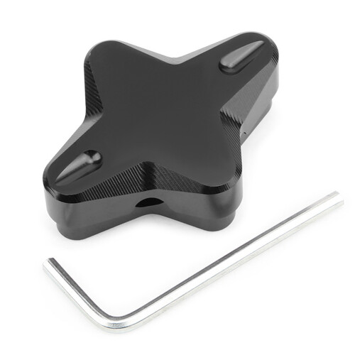 Motorcycle Kickstand Extender Side Stand Extension Pad Support Plate for NMAX155 Black