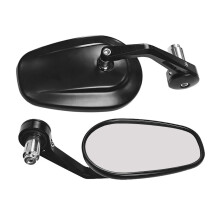 Bike Rear View Clear Reflectors Wide Angle Circular for Motorbike Adjustable 2x