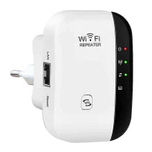 Wzmacniacz WLAN, wzmacniacz WLAN 300Mbit/s 2,4GHz, wzmacniacz zasięgu WiFi z szybkim portem Ethernet, przycisk WPS, min