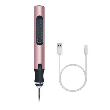 USB Cordless Electric Mini Drill Grinder Polishing Engraving Pen Rotary Tool Kit Rose Gold