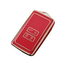 Keyless Entry Remote Car Key Fob Protector Holder Shell Cover for Espace/Tce/300 Red