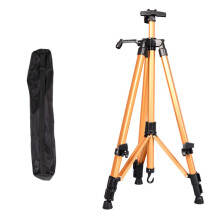 Artist Easel with Storage Bag Adjustable Metal Tripod Art Painting Display Easel Rich gold