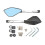 Motorcycle Rearview Mirrors Universal Scooter Handlebar Mirror Rear View Mirror Silver 1