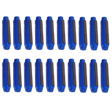 20 Pcs Magnetic Chalk Holder Plastic Chalk Holder Colourful Chalk Cover Clip Blue