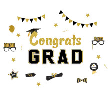 Car Reflective Magnet-Grad Decal Graduation Cap Refrigerator Garage Door Sticker