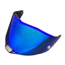 Antiexplosion UV Protections Motorcycle Helmet Sun-Visor Goggles Lens Dark tea blue