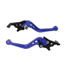 Adjustable Double Disc Brake Lever for Motorcycles Scooters Electric Bike 1Pair Blue