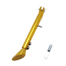 Motorcycle Kickstand Motorcycle Foot Side Stand Nonslip Parking Foot Support Gold