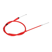 Universal Straight Head Motorcycle Gas Throttle Cable Clutch Line Cable Red Dual throttle
