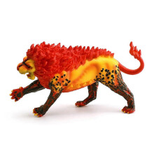 Brinquedo infantil leão de fogo mitológico, figura de animal fantástico para presente de aniversário infantil 2025