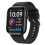 Relógio inteligente com ecrã de 2,01 polegadas, monitorização cardíaca 24 horas, pulseira de silicone, preto 1