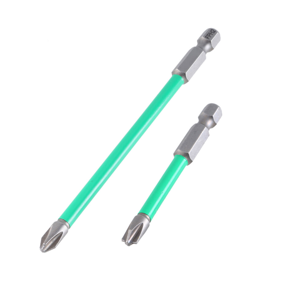 Shocks Resistant Steel Screwdriver Bit For Electricians Precise Tightening 2 Piece Set 7754005056106