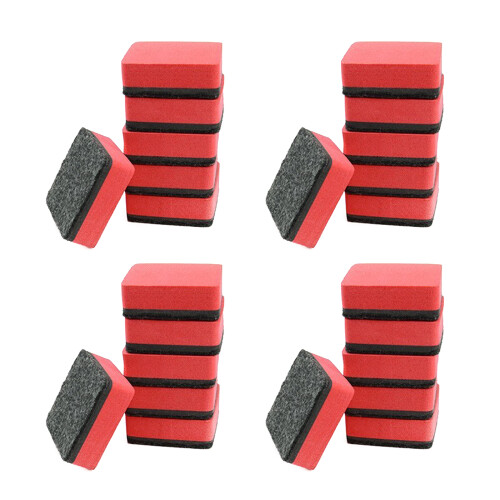 MultiPurpose Whiteboard Erasers Quality Material Portable Sizing Cleansers Red