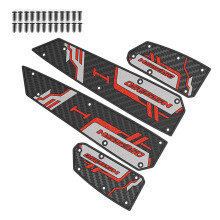 Stylish Rubber Footrest Covers Motorcycle Foot Pads Suitable for NSS350 Bikes Red