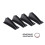 Car Decoration Rear Bumper Strip Lip Spoiler Diffuser Splitter Scratch Black pair 1