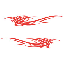 Upgrade Car Decals Car Side Body Vinyl Decal Sticker Fire Flame Graphics Decals Red