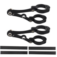 Car Led Work Light Bar Mount for Cafe Racer Bobber Bikes Off-Road SUV Motorcycle All Black
