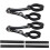 Off Road Car LED Light Bar Mounting Bracket Universal SUV Auto Rack Black white edge 1