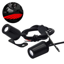 Motorcycle Angels Wing 9-36V Led Lamps Welcome Brake Taillights Projector Light Red