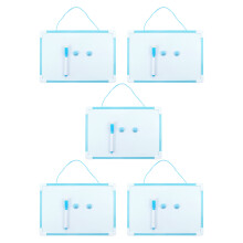 5PCS Magnetic Whiteboard with Marker and Magnets, Double-Sided Writing Board Blue