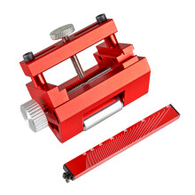 Fixed Angle System Knife Sharpener Stone Tool Aluminum for Woodworking Non-Slip Red