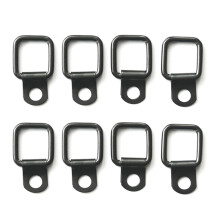 8Pcs D-Ring Tie Down Anchors Rings Accessories Pull Hook Durable Black Lashing