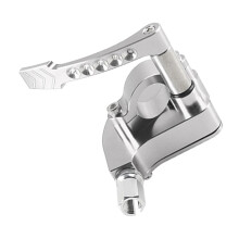 7/8" 22mm Motorbike Throttle Lever Thumb Control Assembly Throttle Adapter Silver