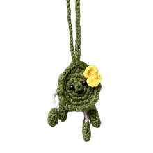 Car Rear Mirror Woolen Cartoon Hanging Ornament for Women Girl Interior Decors X