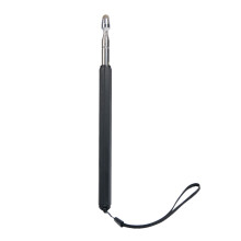 Telescopic Teacher Pointer with Lanyard Retractable Handy Pointer Felt Head Black