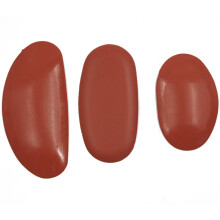 3 Kit Rubber Ceramic Pottery Rib Red Color Easy to Grip for Art Student Teacher