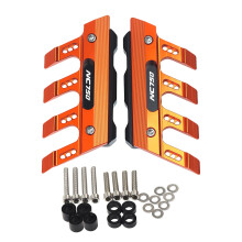 Enhancing Protective Motorcycle Front Fenders Mudguard Cover, Aluminum Aesthetic Orange