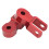 2 Pack Height Extender Shock Absorber Motorcycle Jack-Up Riser Suspension Metal Red 1