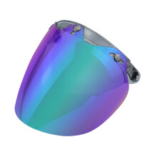 Universal 3-Snap Flip Up Visor Shield Lens for Open Face Motorcycles Helmets Color