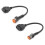 Bike Motorcycle Scanner Adapter Cable, OBD Compatibility for 6+4 Pin Split style 1
