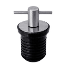 Stainless steel 304 Handle Rubber Drain Plug T-Handle Twist-in Hull Drain Plug 25mm