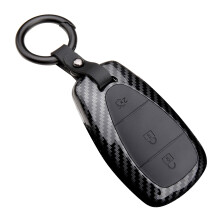 Protective Shell Housing for Chevy-Cruze Spark-Volt Key Fob Case- Protect carbon black B