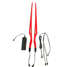 Motorcycle Helmet Decals Decorative Flashing Stripe LED Night Riding Lights Red