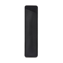 Leather Protective Sleeve for Pen for One Ballpoint Rollerball Gel Pen Pencil Black