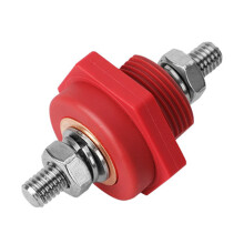 300A DC48V Battery Terminals Connector 3/8" Studs Junction Post Connector Terminals Red