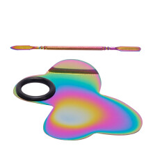 Paint Tray Palettes Stainless Steel Paint Pallet for Kids Students DIY Art Craft butterfly