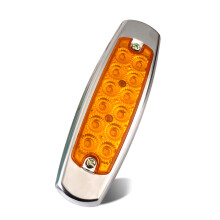 12V / 24V LED Side Marker Lights Car External Lights Warning Tail Light Yellow Always on