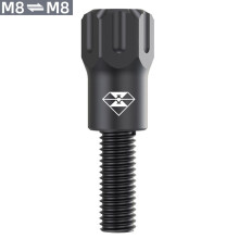 Wearproof Motorcycle Bike Handlebar Stem Riser Bolts Height Extender 8mm Black M8 to 8
