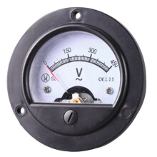 AC0-300Volt AC0-450V Analog Voltmeter, Square Panel Voltage Meter 450V round large met