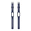 (Navy Blue) Silicone One Body Armor Watch Strap For Fitbit Charge 4 SE 4
