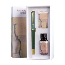 Flexible Brush Tip Fountain Pen Calligraphy Fountain Pen Set for Wiping green ink sac