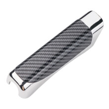 Universally Car Handbrake Sleeve Carbon Fiber Cover AntiSkid Auto carbon fiber black