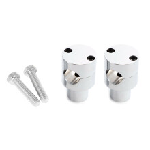 Dirt Pit Bike Motorbike Handlebar Risers Clamp Set for Enhancing Riding Silver 25mm