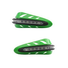 Motorcycle Hand Guard Motorbike DRL Indicator Turn Signal Light Cover Shield Green