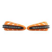 Turn Signal Light Cover Motorcycle Hand Guard Shield 7/8" 22mm Protector Cover Orange